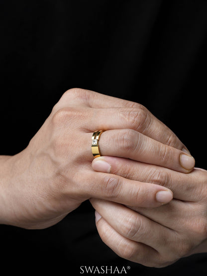 Geraad 18K Gold Plated Men's Ring