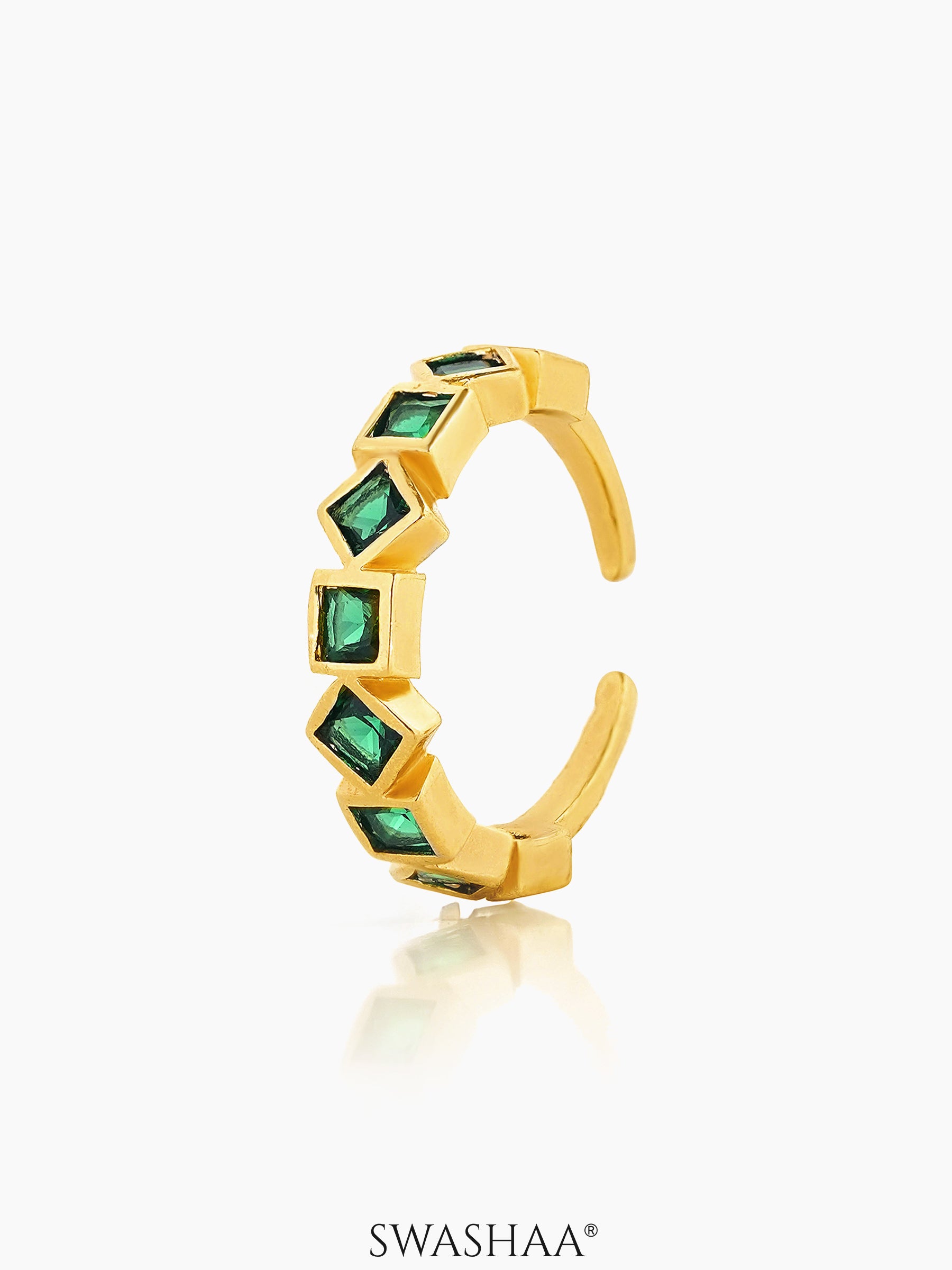 Giselle Emarald 18K Gold Plated Band Ring Gold