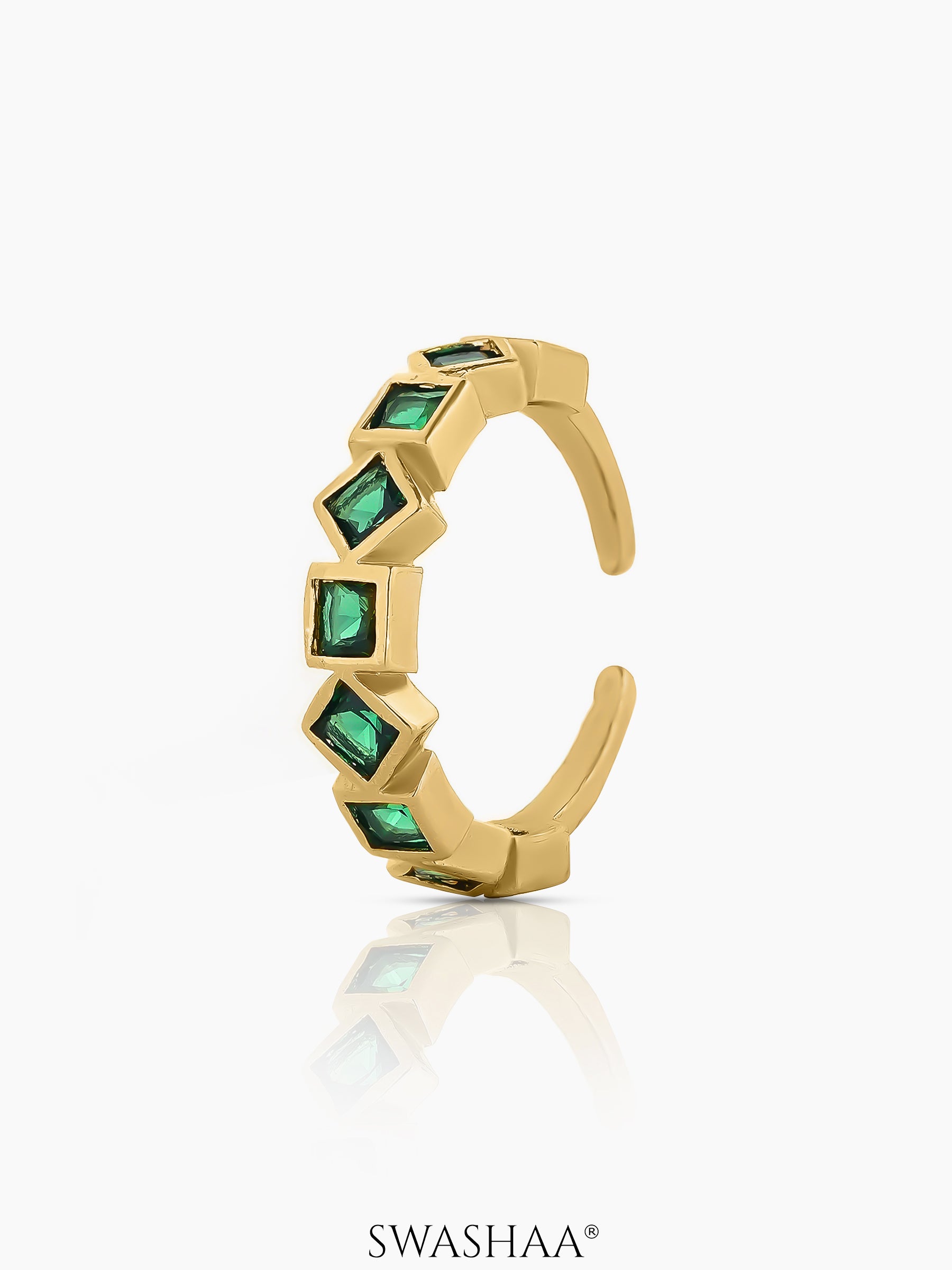 Giselle Emarald 18K Gold Plated Band Ring Gold