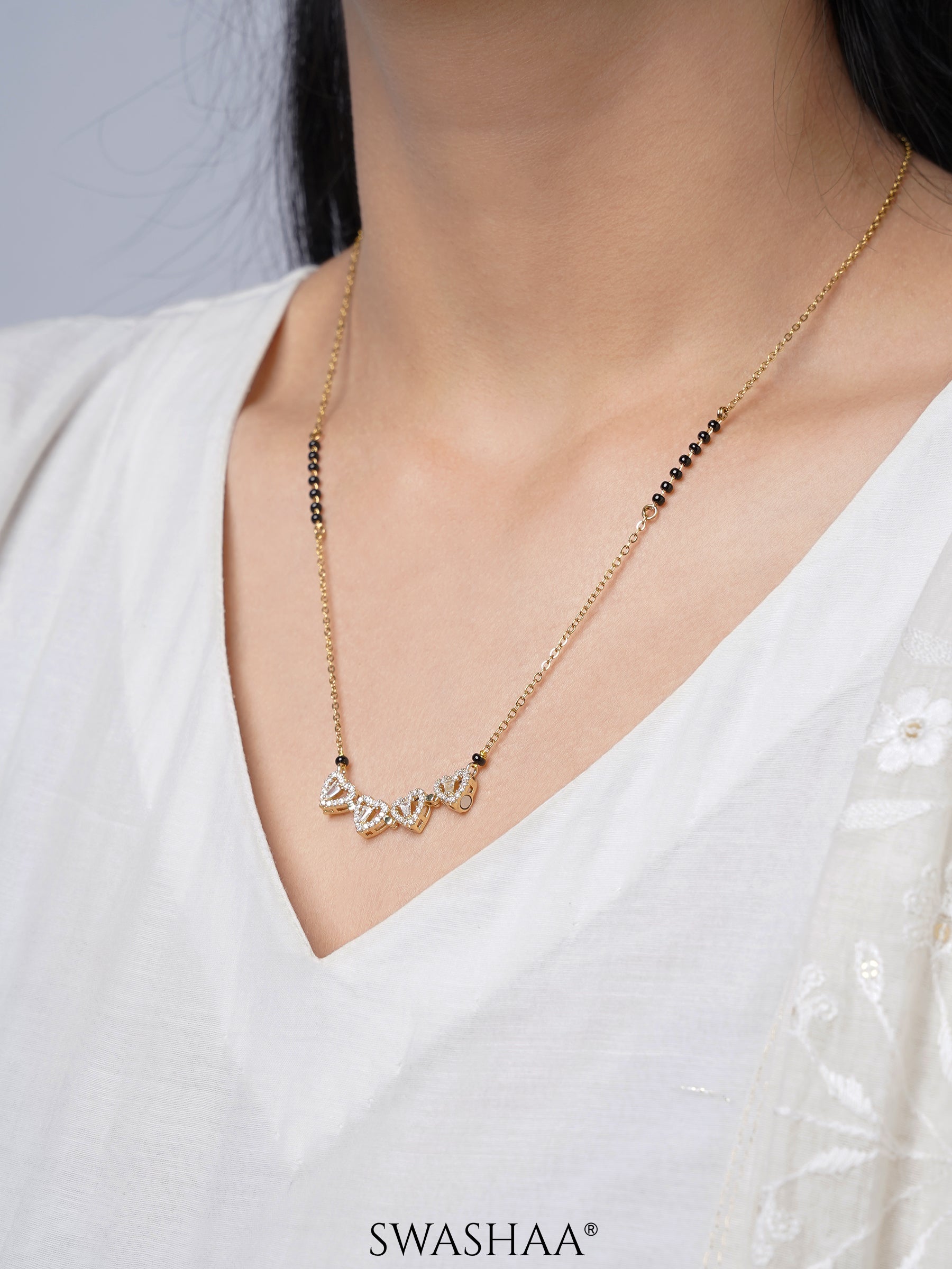 Gleaming Clover Mangalsutra