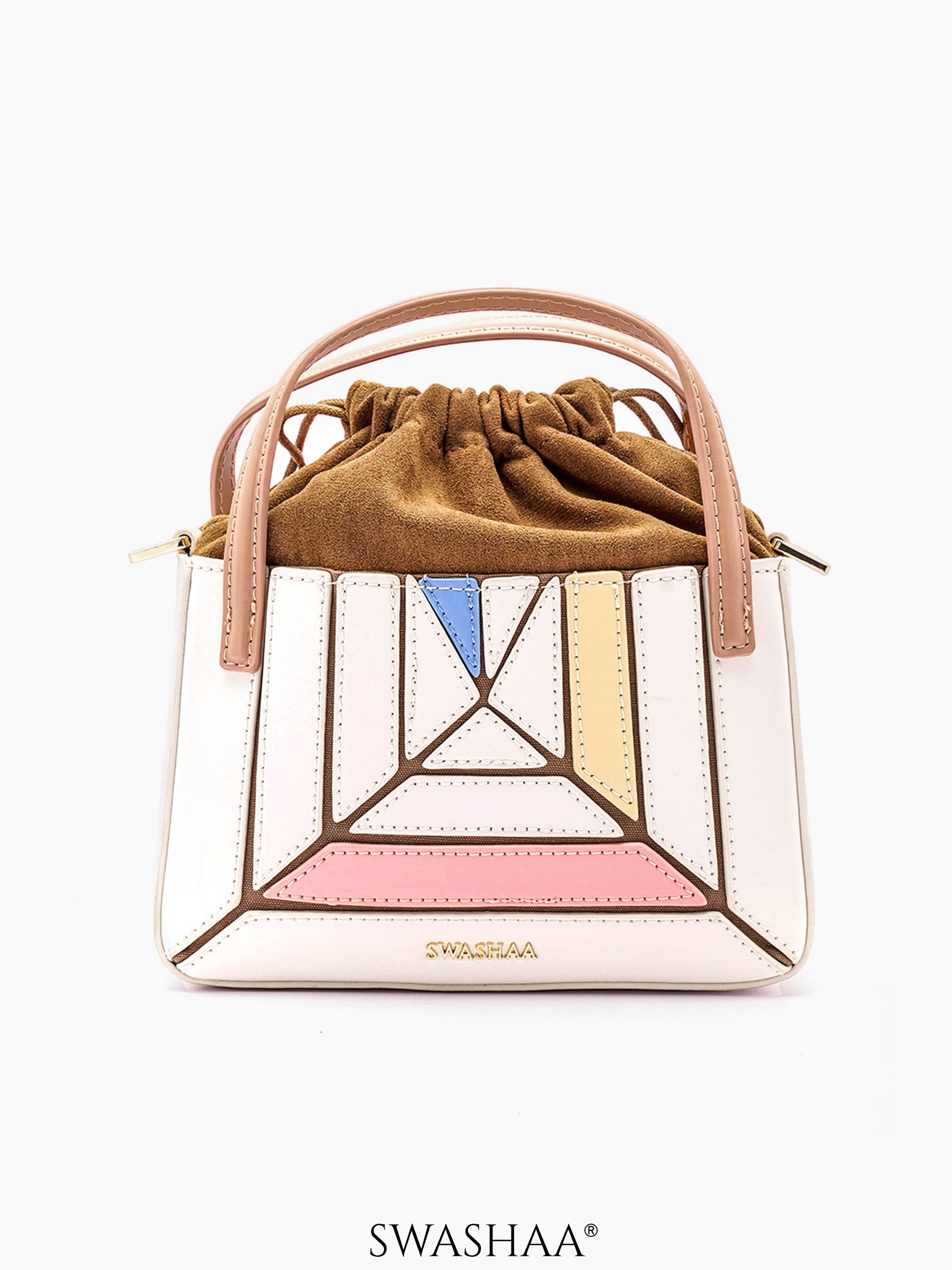 Grace Leather Sling Bag Ivory