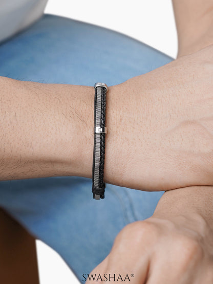 Griffin Men's Leather Bracelet