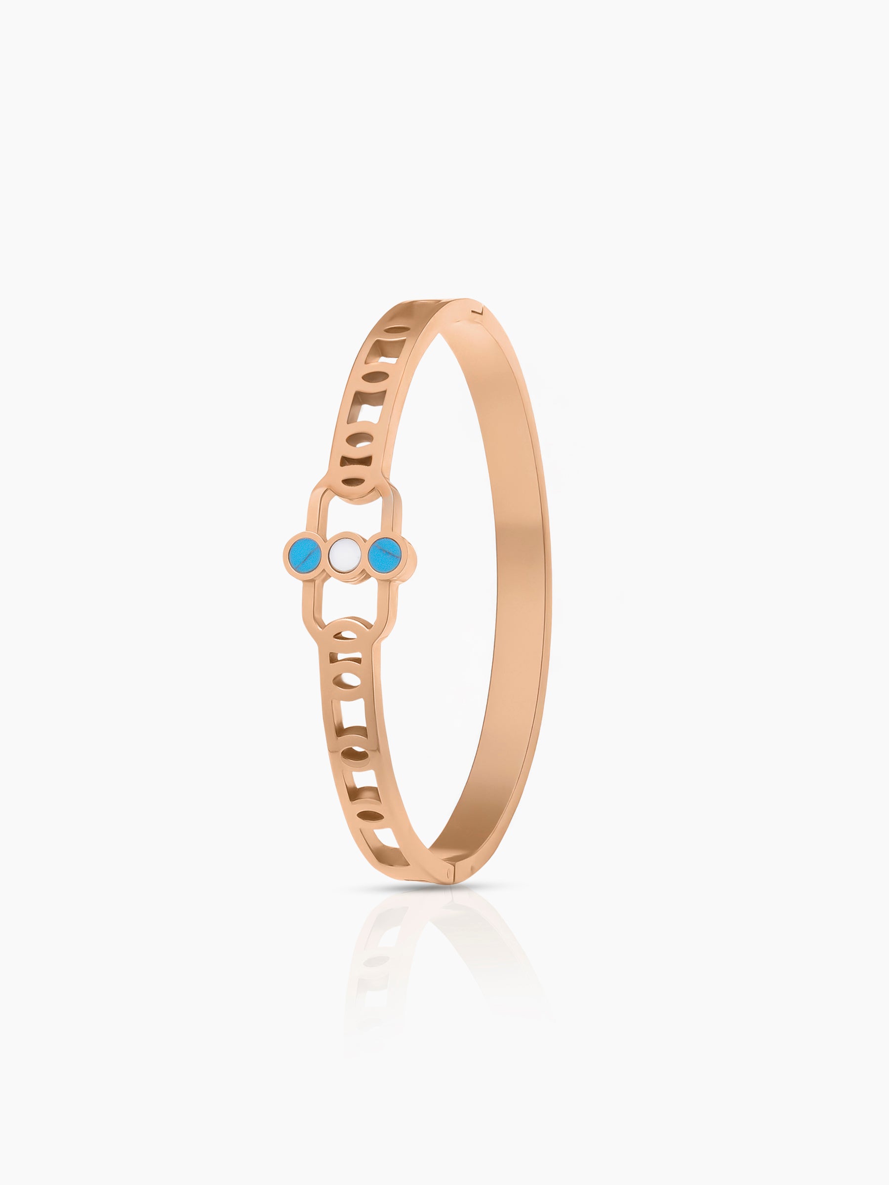 Hylee Rosegold Plated Bracelet Rosegold M