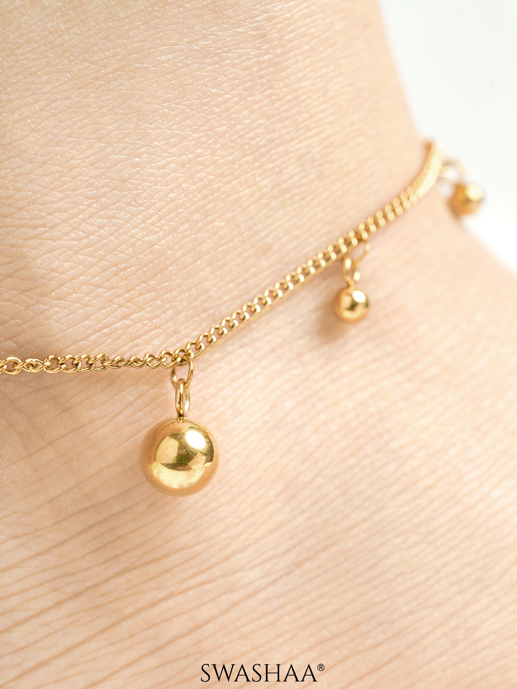 Hail 18K Gold Plated Women's Anklet