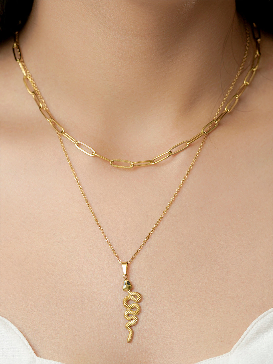 Hampi Snake 18K Gold Plated Necklace