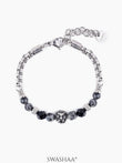 Harrisson Men's Beaded Bracelet Silver