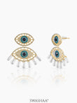 Havana Eye 18K Gold Plated Earrings Gold
