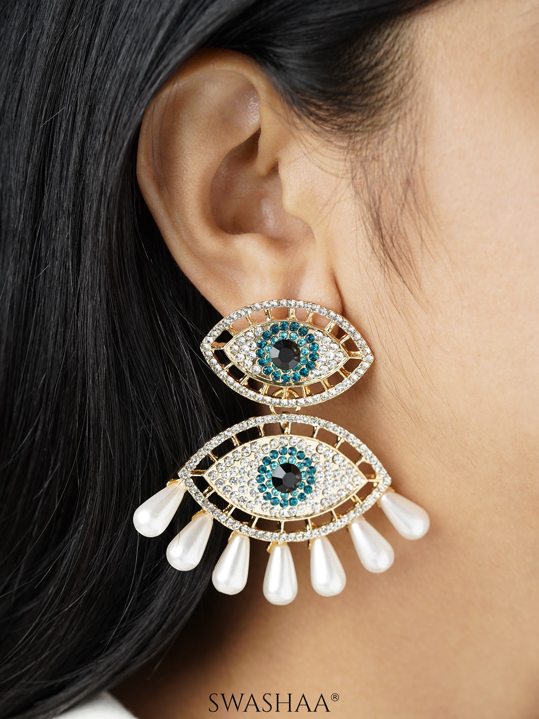 Havana Eye 18K Gold Plated Earrings