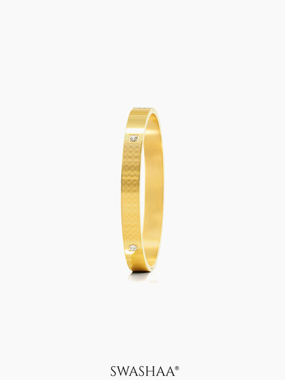 Hector Men's Kada 18K Gold Plated