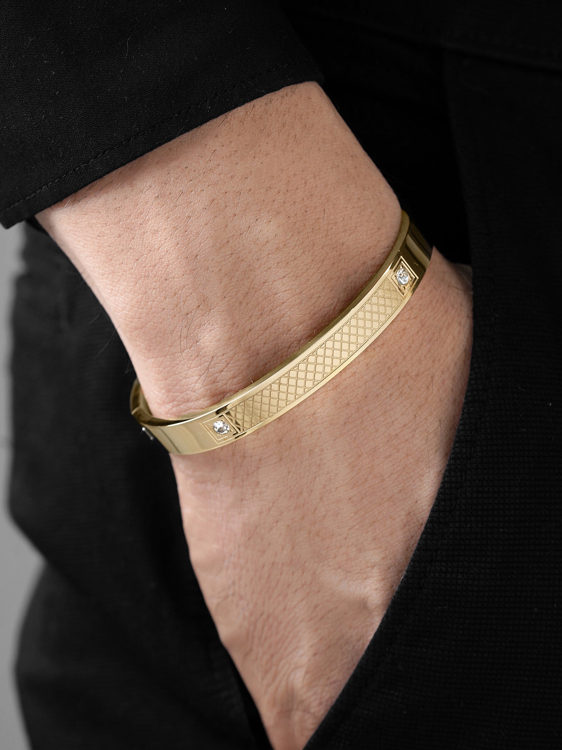 Hector 18K Gold Plated Men's Kada