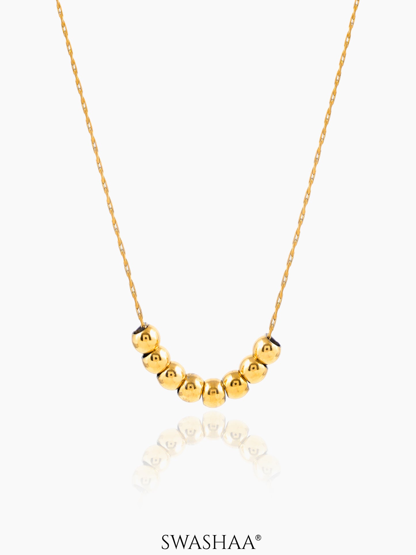 Henaa Beads 18K Gold Plated Necklace Gold