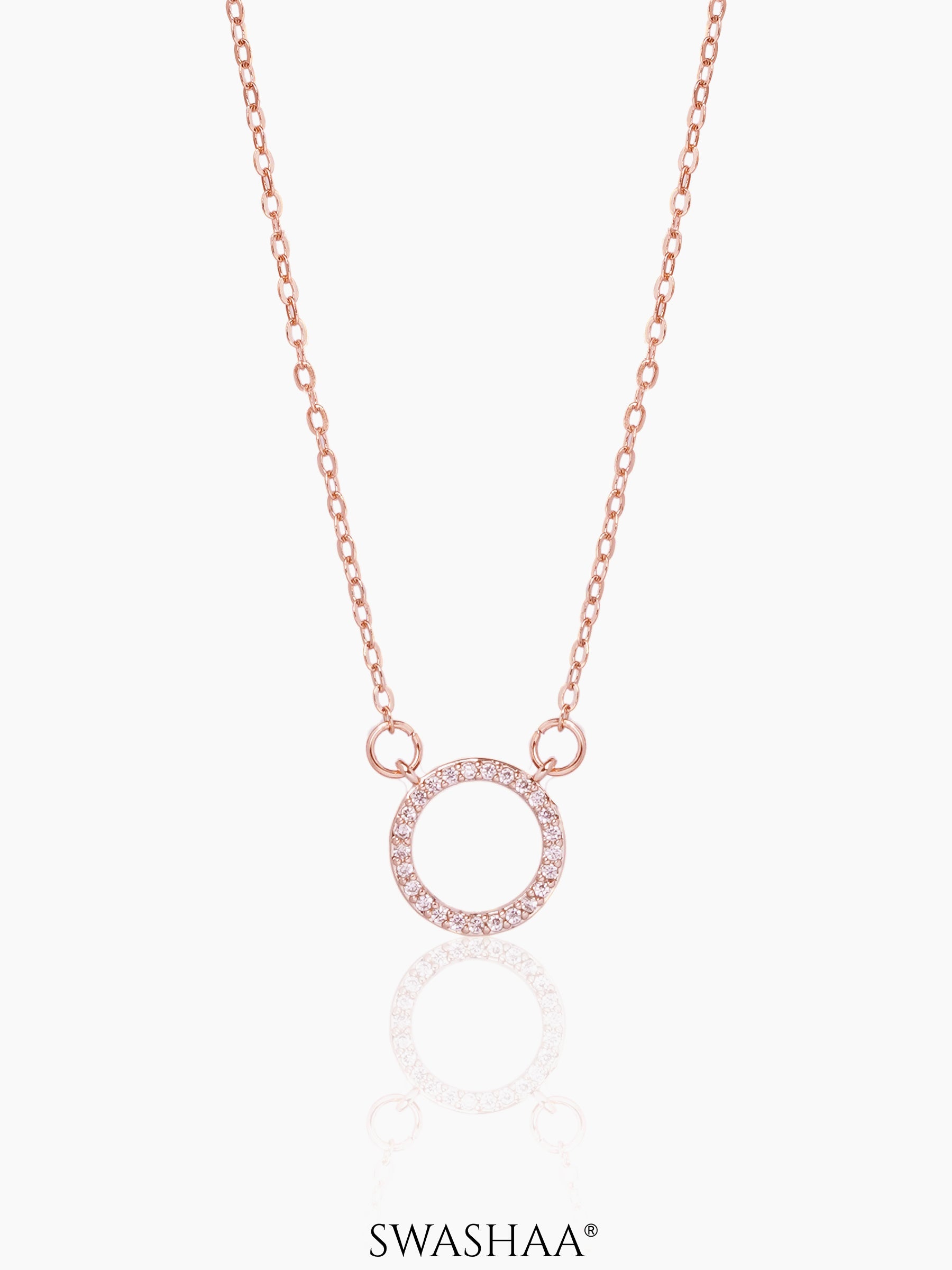 Holo Rosegold Plated Necklace Rose Gold