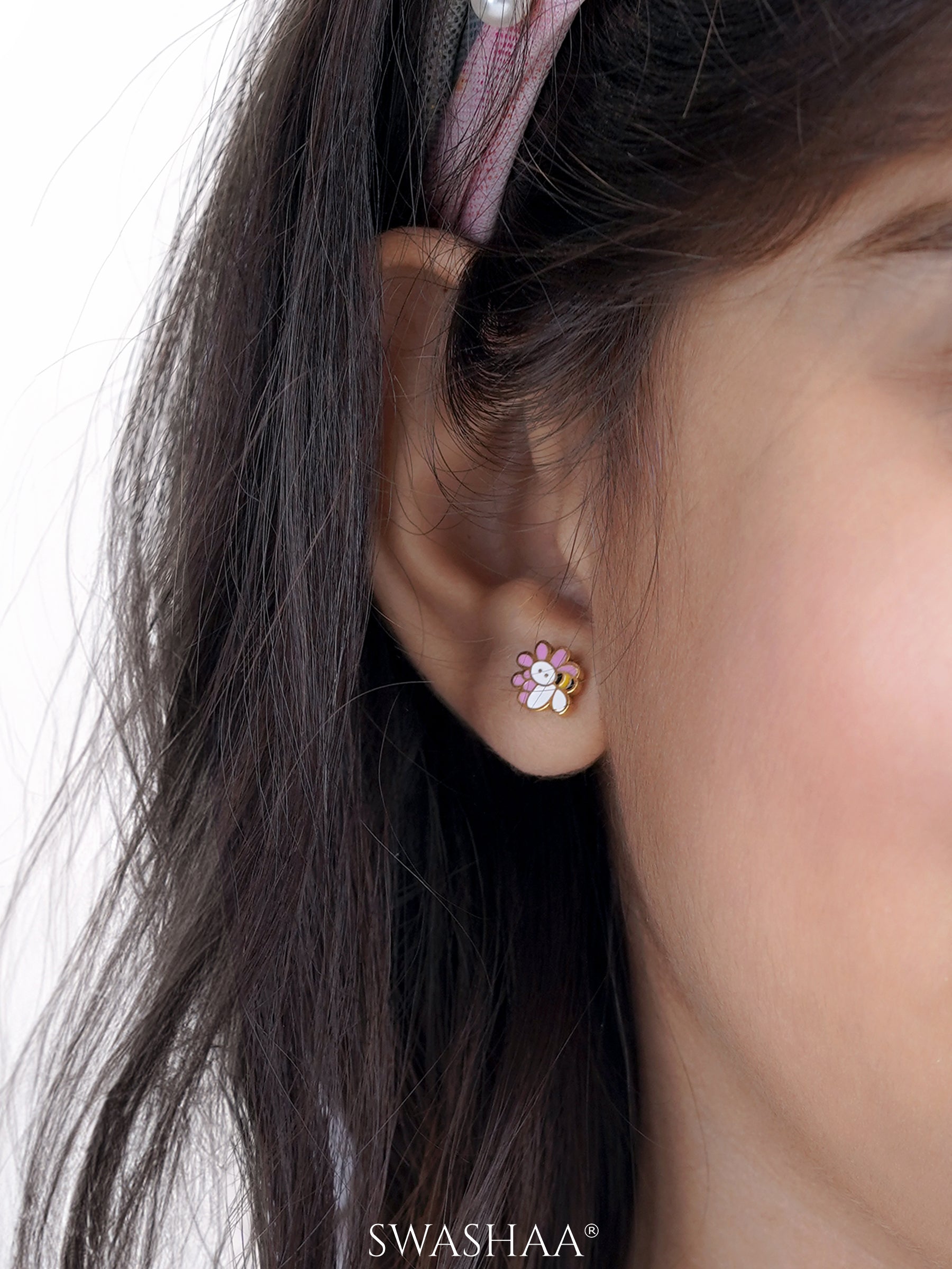 Honey Bee Bloom Kid's Jewelry Set Of 2 – Necklace & Earrings