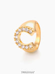 Horseshoe 14K Gold Plated Ring Gold