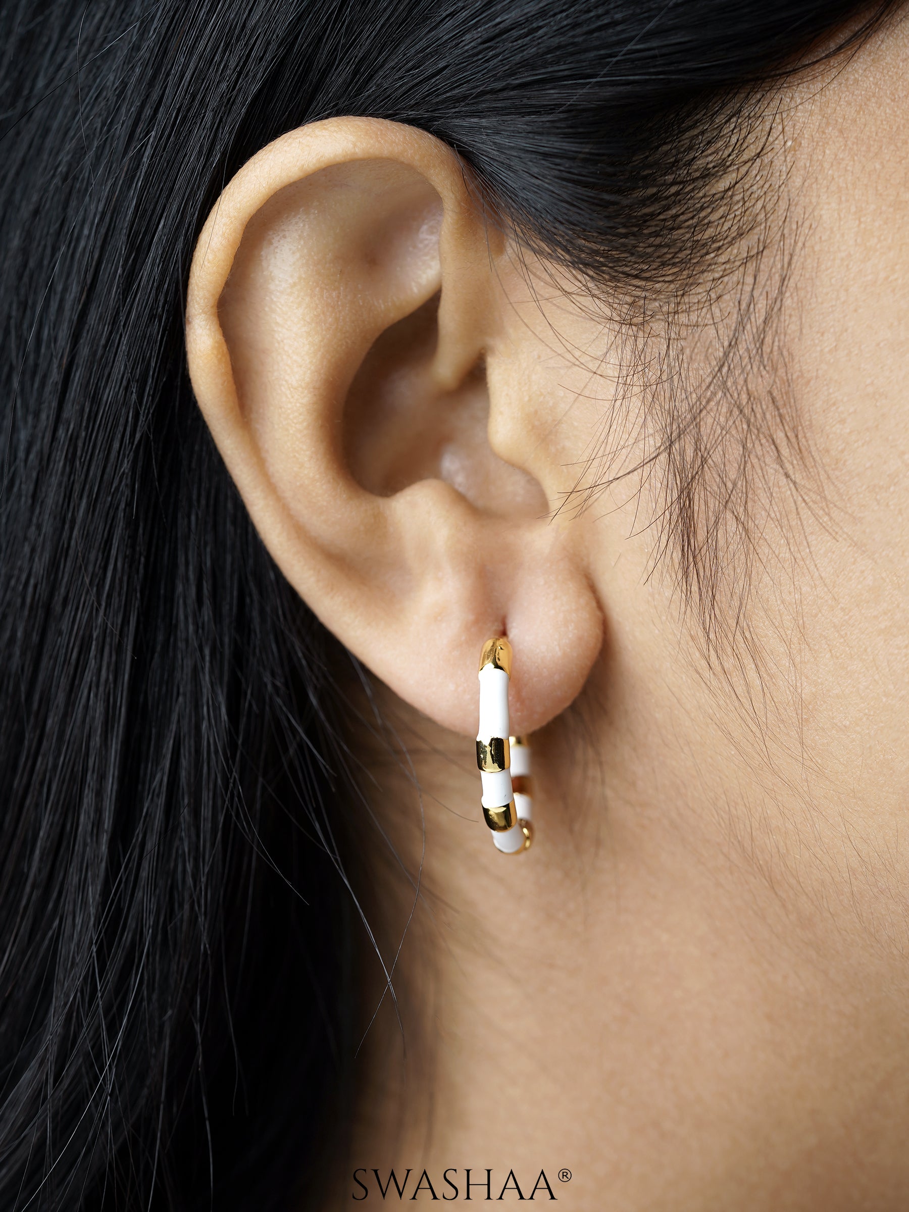 Hula 18K Gold Plated Hoop Earrings