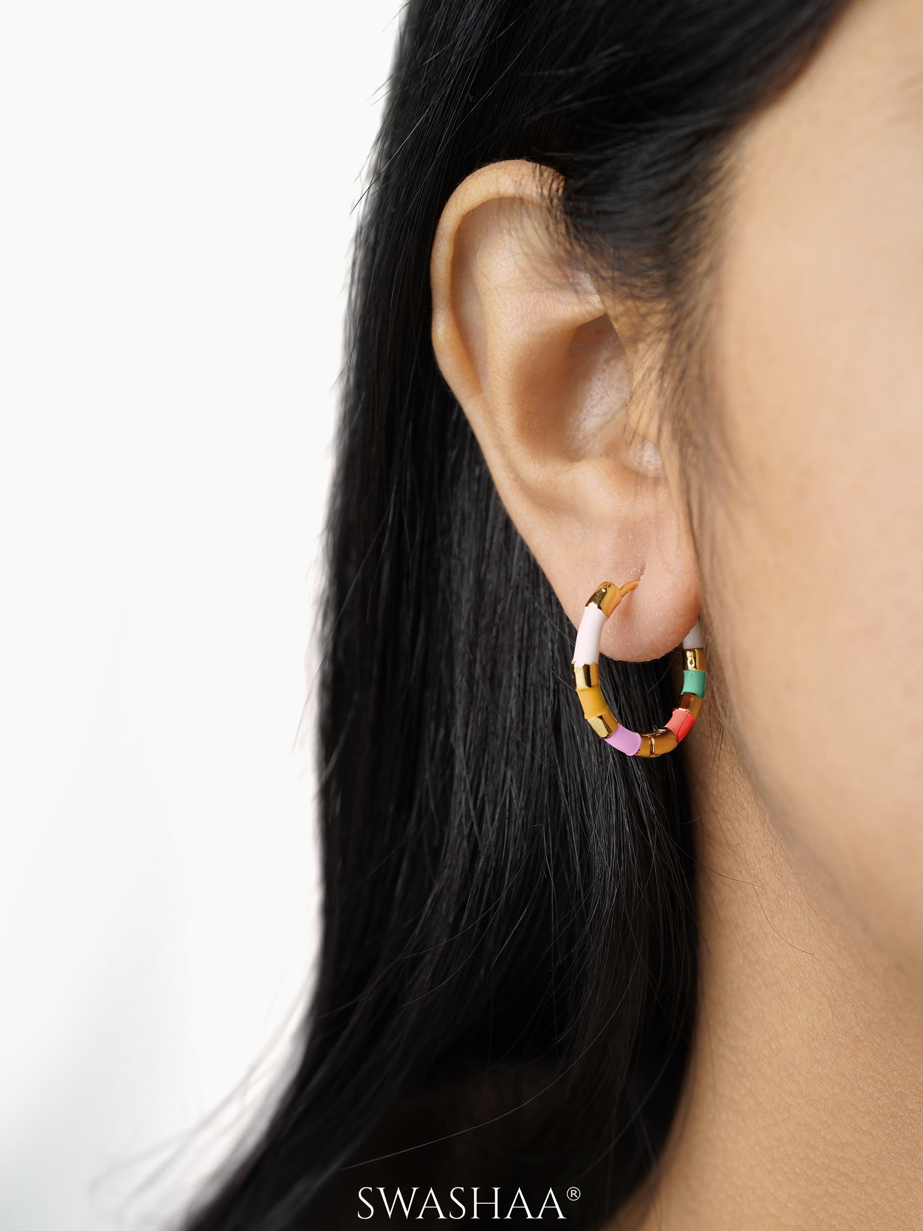Hula 18K Gold Plated Hoop Earrings