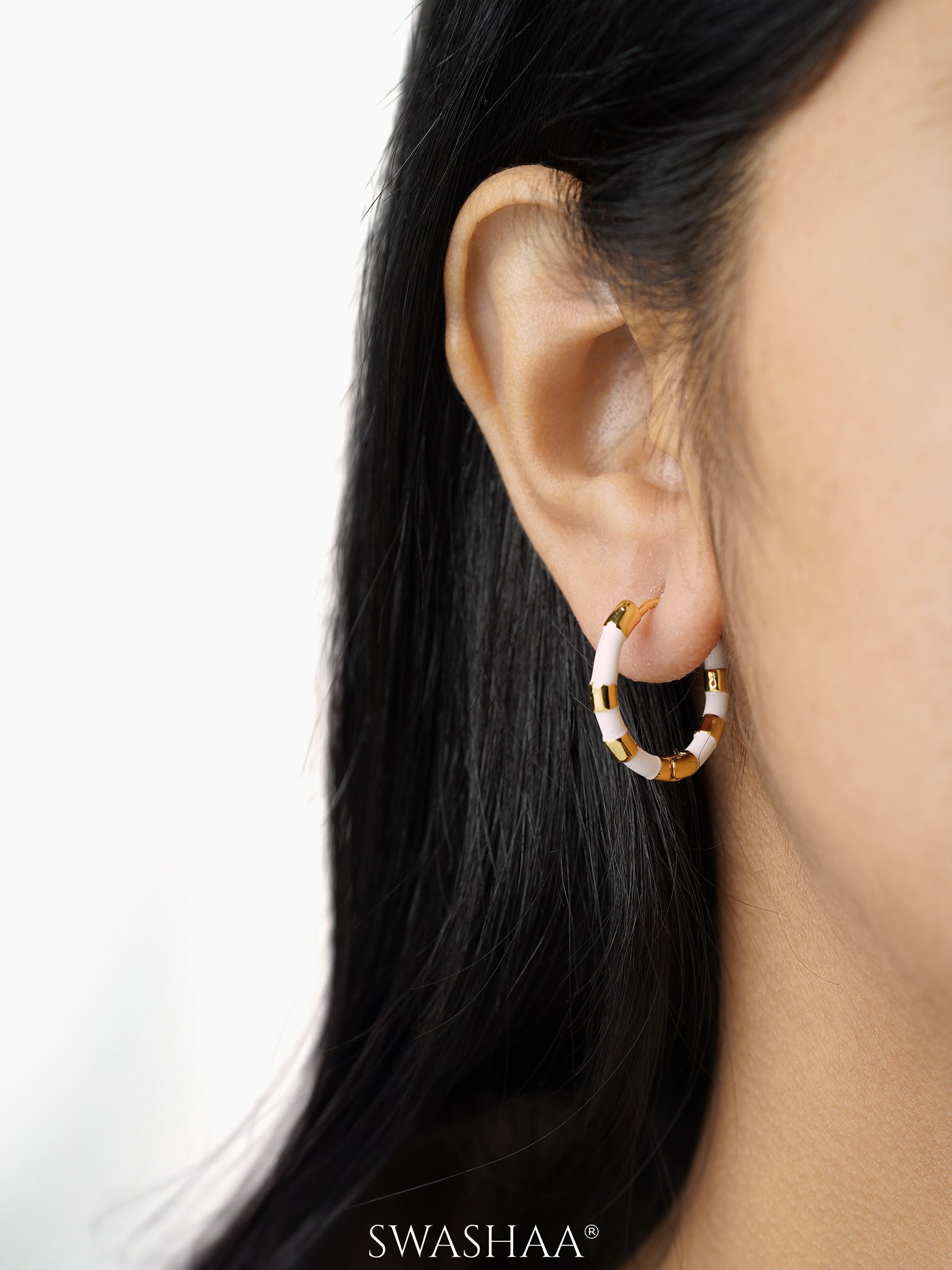 Hula 18K Gold Plated Hoop Earrings