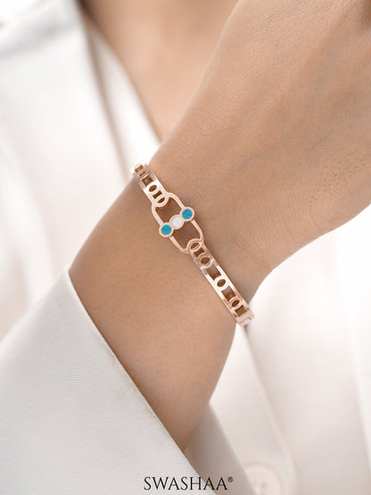 Hylee Rosegold Plated Bracelet
