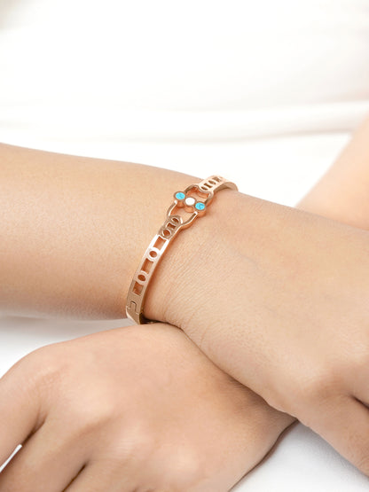 Hylee Rosegold Plated Bracelet
