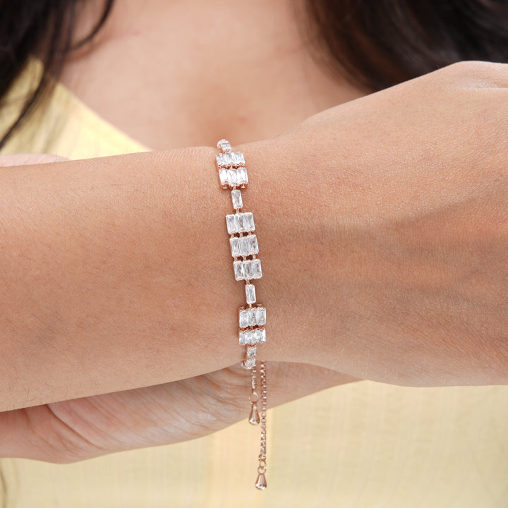 Roba Diamond Bracelet Rosegold Plated