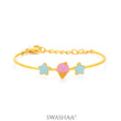 Icecream Twinkle Charms 18K Gold Plated Kid's Kada Bracelet Gold