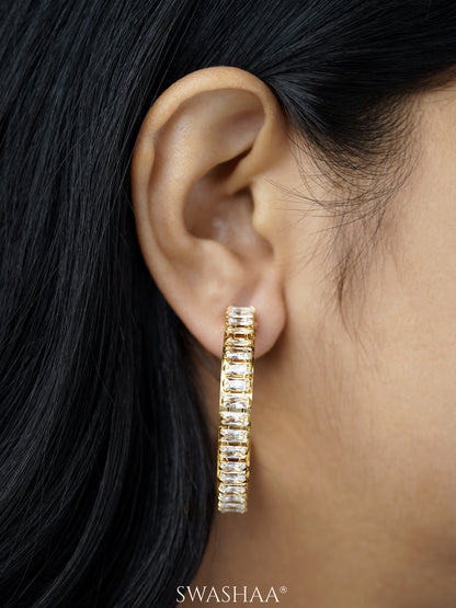 Imara 18K Gold Plated Hoop Earrings