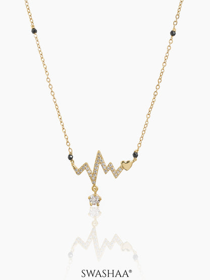 Inara Heartbeat Mangalsutra 18K Gold-Plated