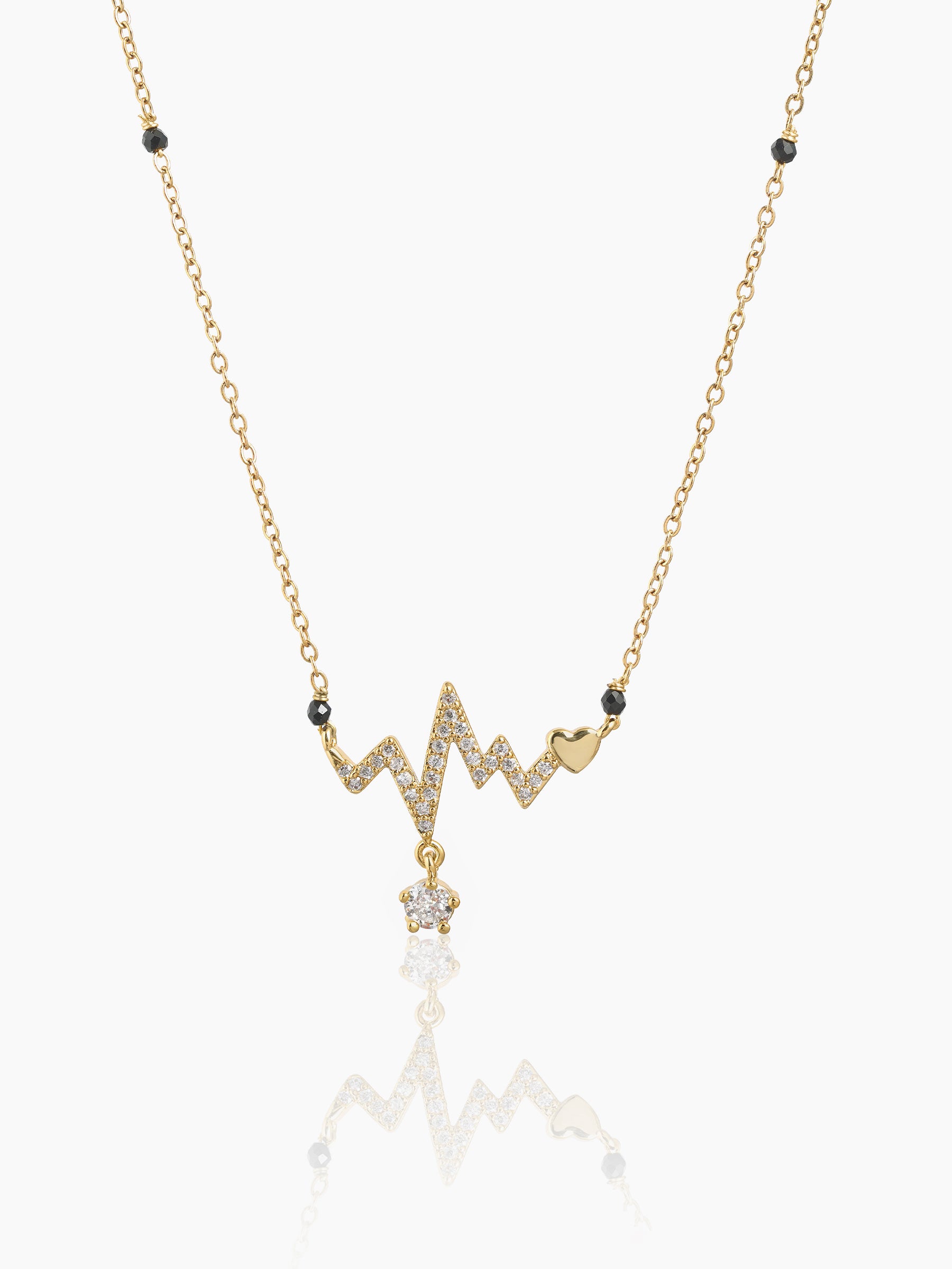 Inara Heartbeat 18K Gold Plated Mangalsutra Gold