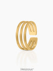 Irya 18K Gold Plated Ring Gold