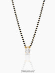 Ishani Oval Solitaire Mangalsutra 18K Gold Plated