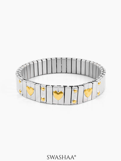 Ishra Heart Bracelet Silver