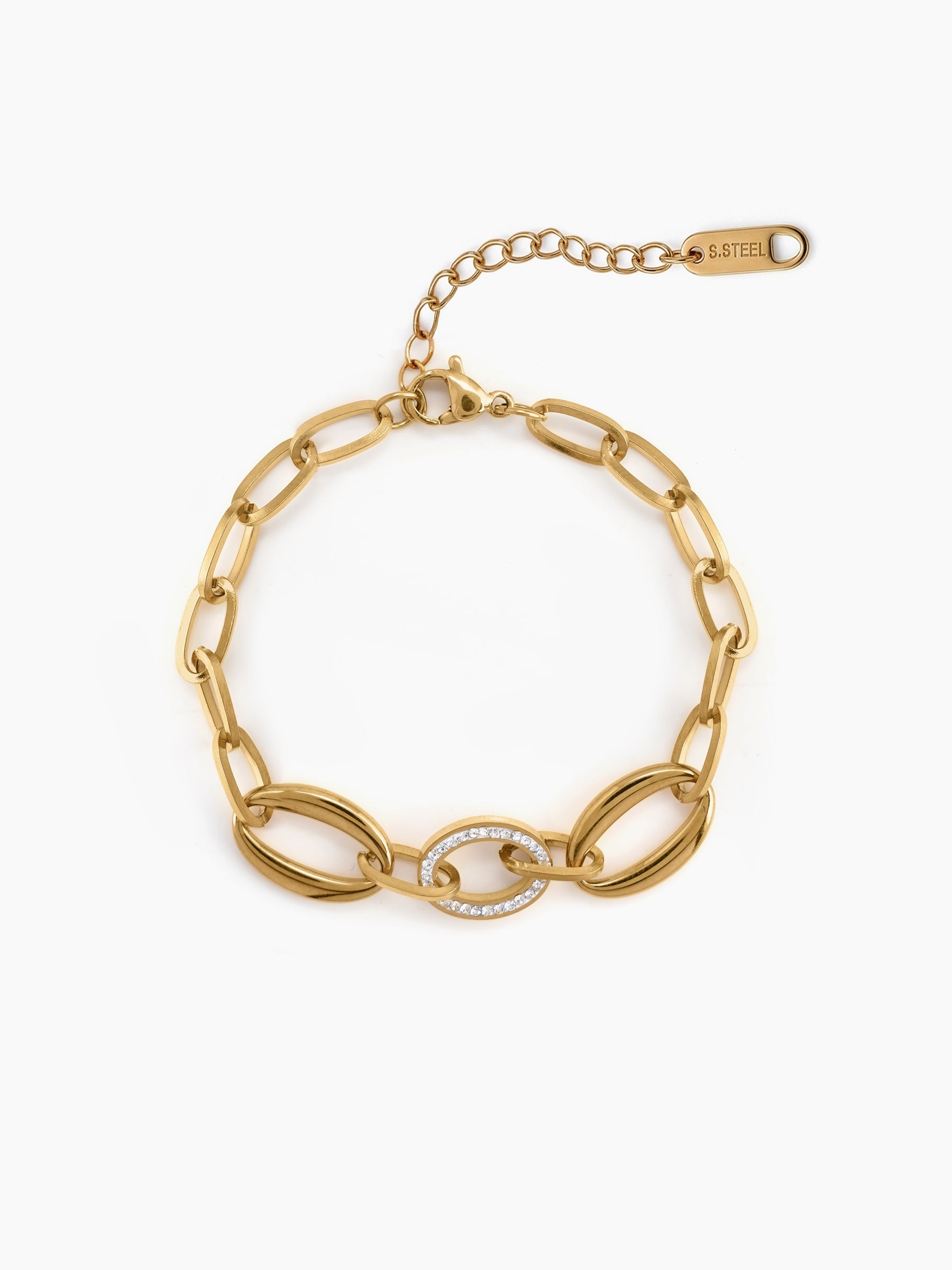 Ishvik Diamond Link 18K Gold Plated Rakhi Gold
