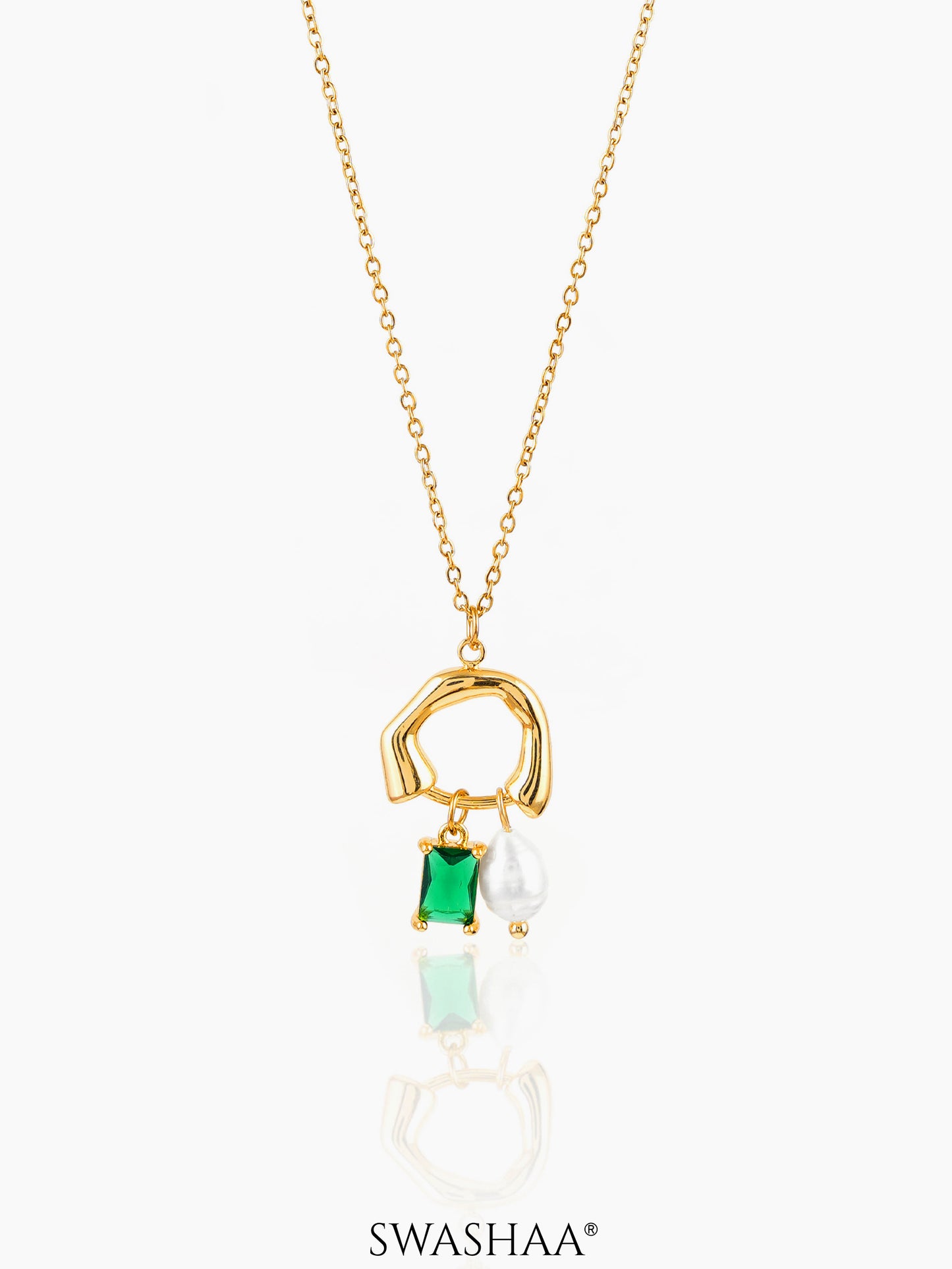 Isolde Pearl 18K Gold Plated Necklace Gold