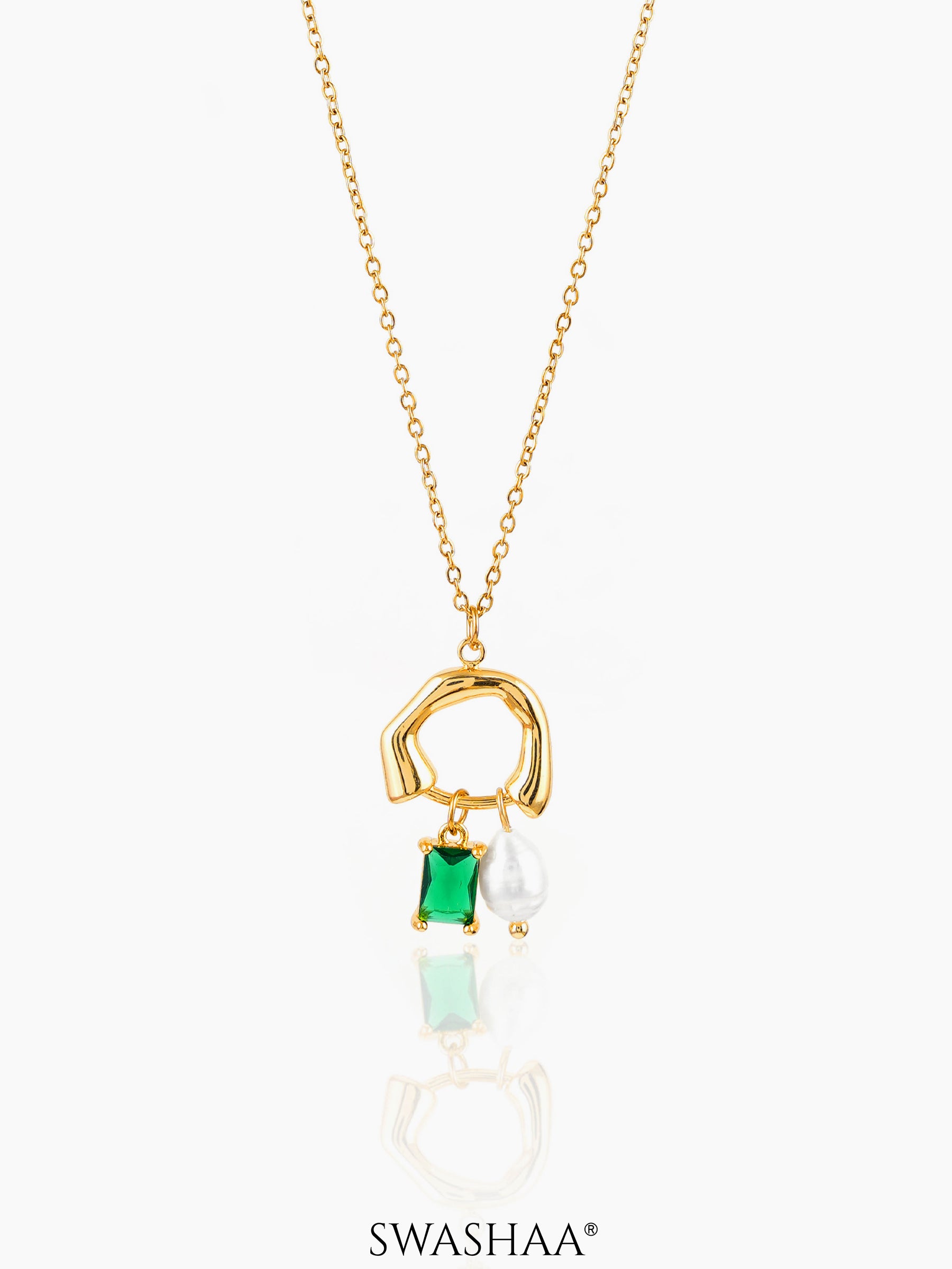 Isolde Pearl 18K Gold Plated Necklace Gold