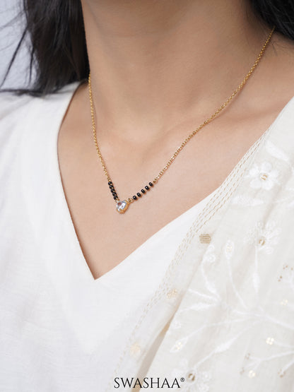 Ivana Solitaire Heart 18K Gold Plated Mangalsutra