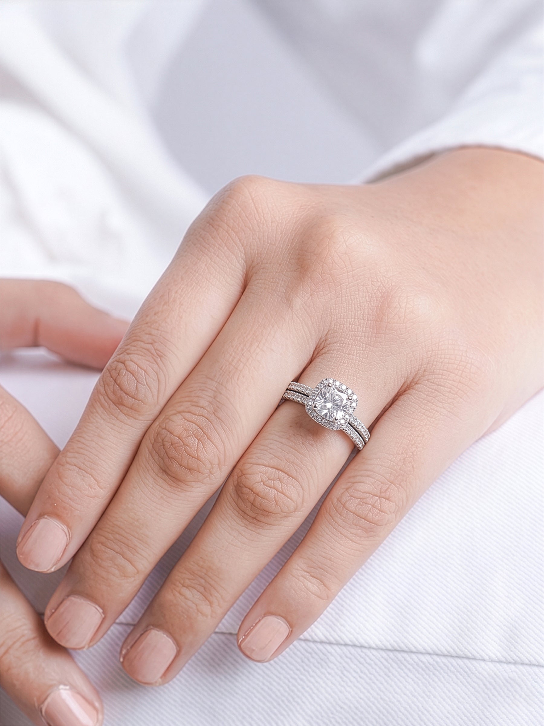 Ivara Cushion Solitaire Ring