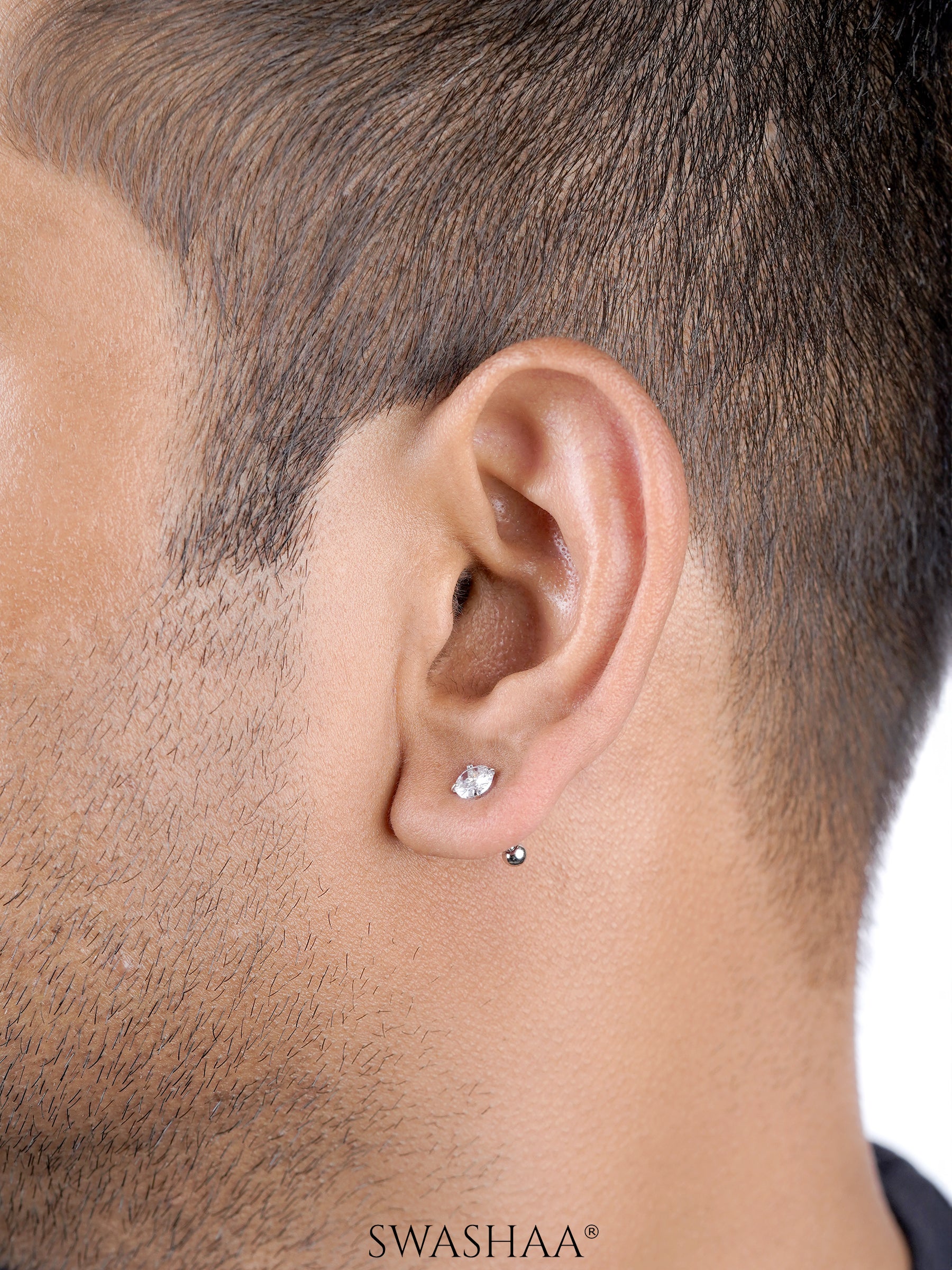 Ivonna Diamond Men's Stud Earrings