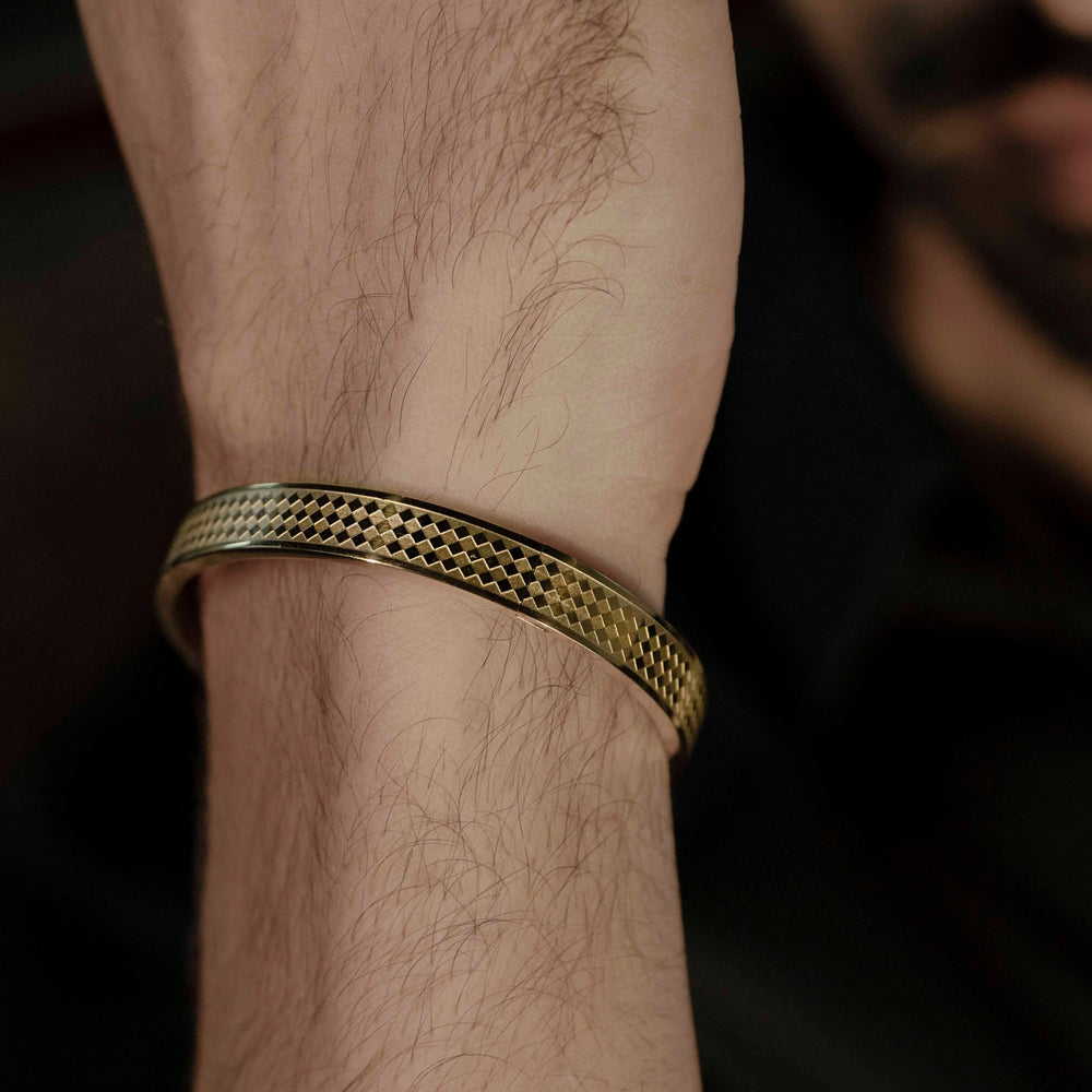 Jaden Men's Kada 18K Gold Plated