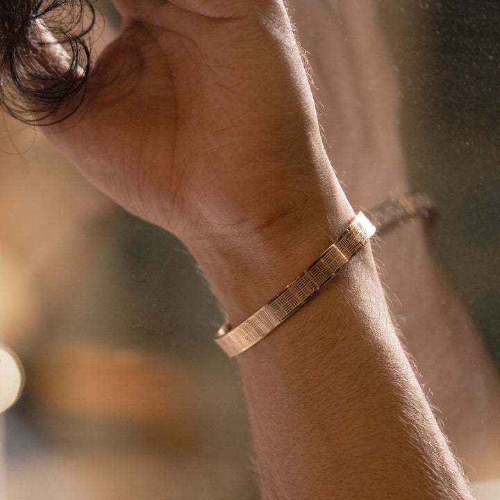 Jax Men's Kada Rosegold Plated