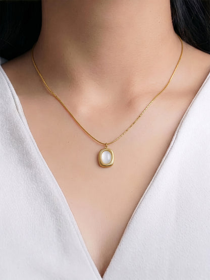 Jade Pearl Stone Necklace