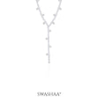 Jane Studded Charms Y-shaped Necklace Silver