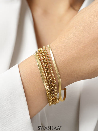 Janet 18K Gold Plated Bracelet