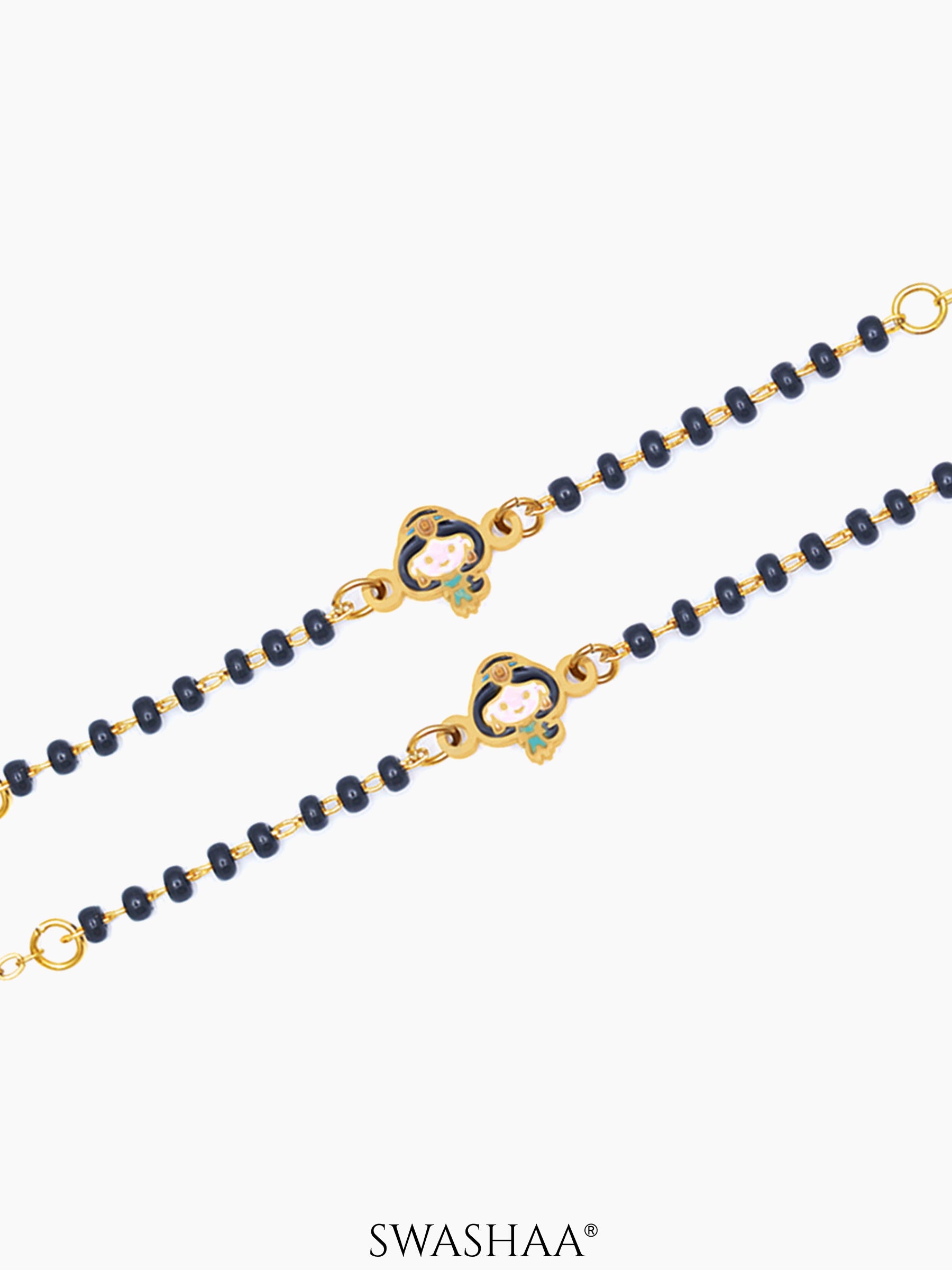 Jasmine's Charm 18K Gold Plated Kid's Nazariya Bracelet