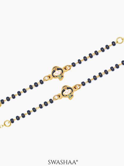 Jasmine's Charm 18K Gold Plated Kid's Nazariya Bracelet