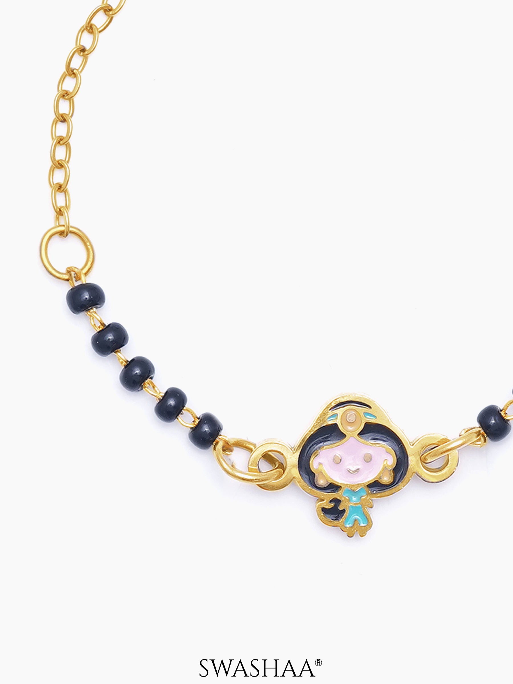 Jasmine's Charm 18K Gold Plated Kid's Nazariya Bracelet