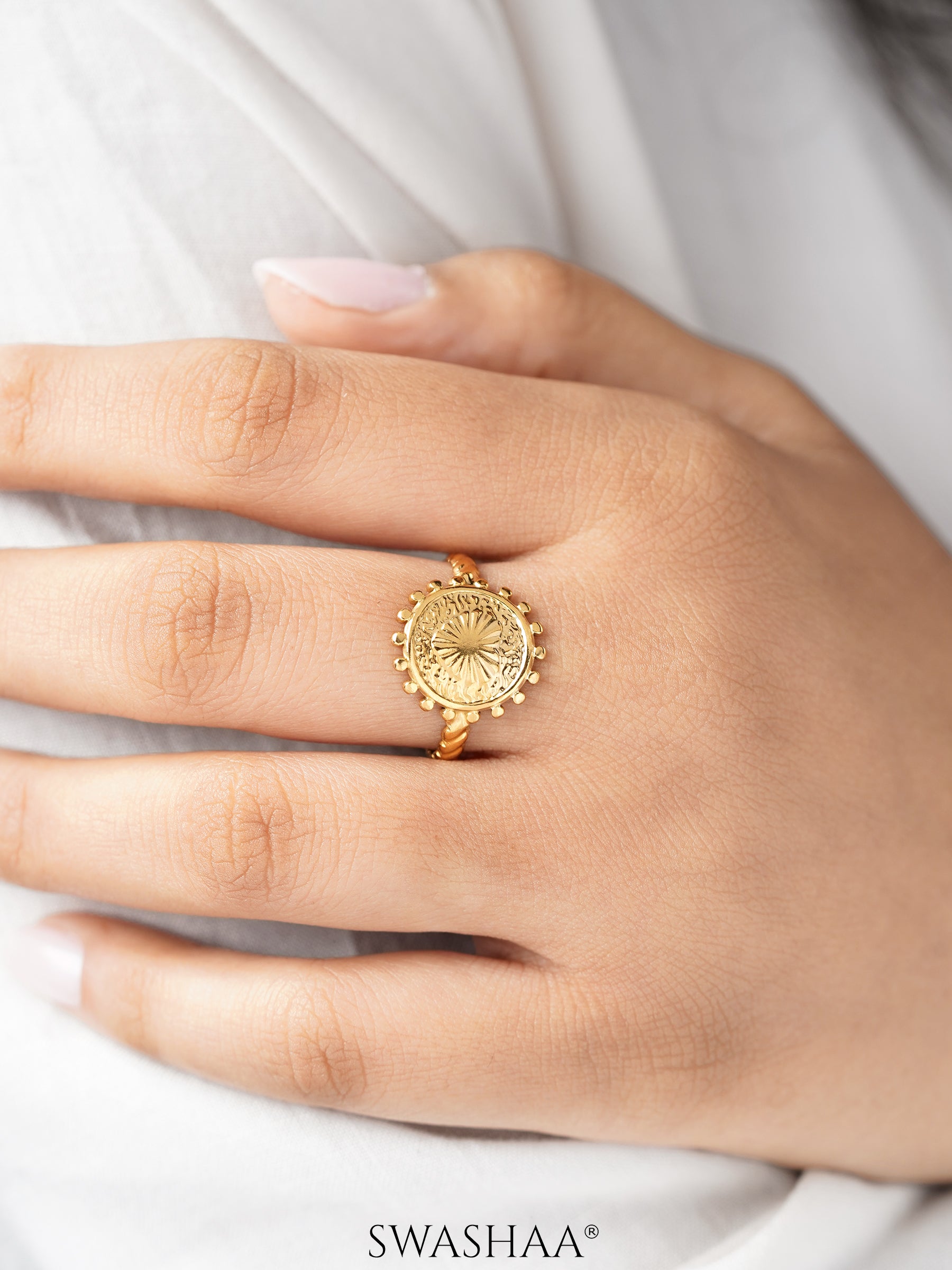 Jemima 18K Gold Plated Ring