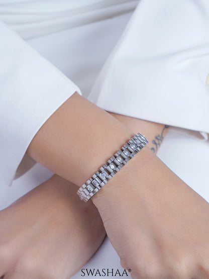 Jenelina Diamond Women's Watch Belt Bracelet