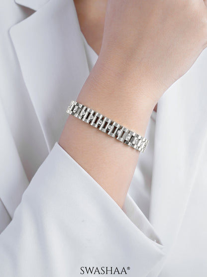 Jenelina Diamond Women's Watch Belt Bracelet