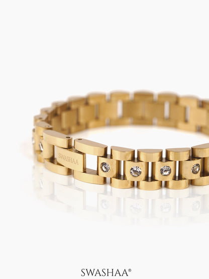 Jenelina Diamond Women's Watch Belt Bracelet