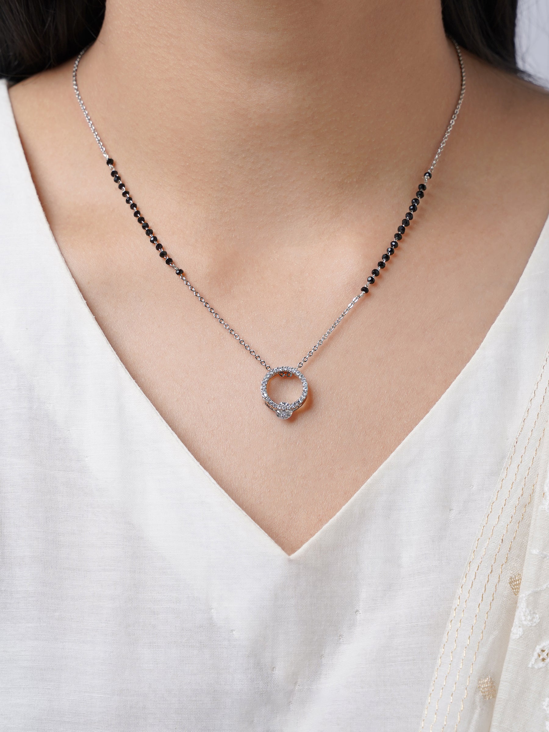 Jiya Silver Mangalsutra